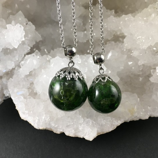 Pendentif diopside 