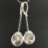 Boucles d'oreilles pissenlit 14mm pendules