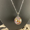 Bola de grossesse , résine décorée de cristaux multicolores ou transparents